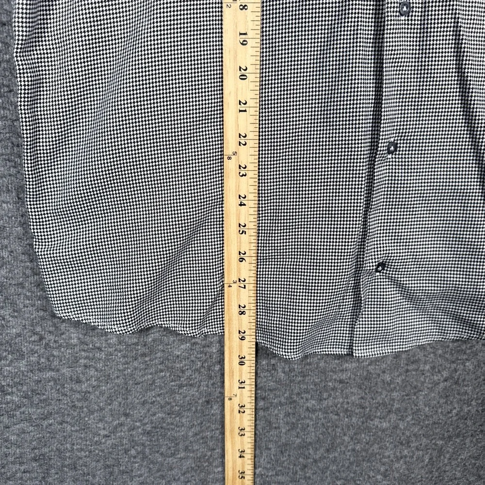 Robert Graham Dress Shirt Mens 48 19 36/37 Tall Black White Geometric Paisley